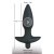 Orion Black Velvet Vibrating Plug Medium анальная пробка с вибрацией, 15х3 см (M)